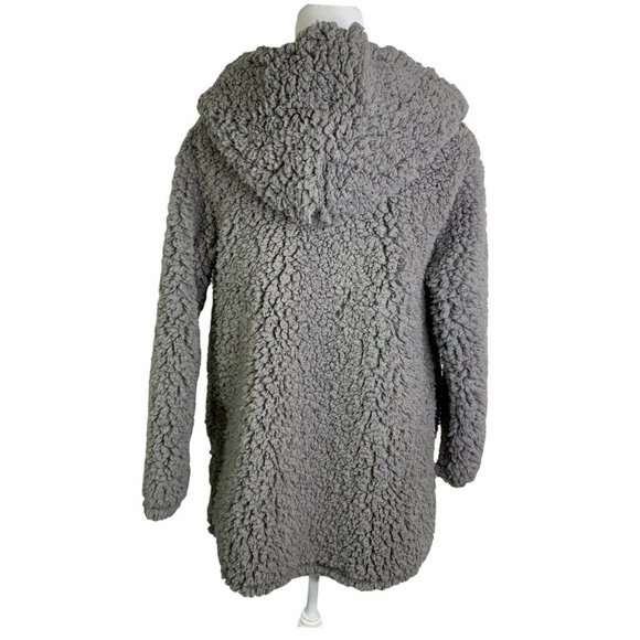 BP Cozy Cloud Hooded Side Pockets Teddy Cardigan - Picture 9 of 11